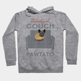 French Bulldog Motivational Couch Potato Frenchie Hoodie